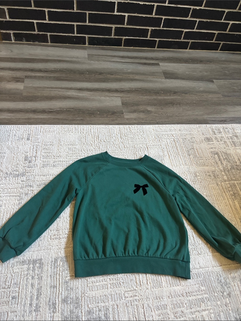 Cat & Jack Crewneck Sweater with Black Bow
